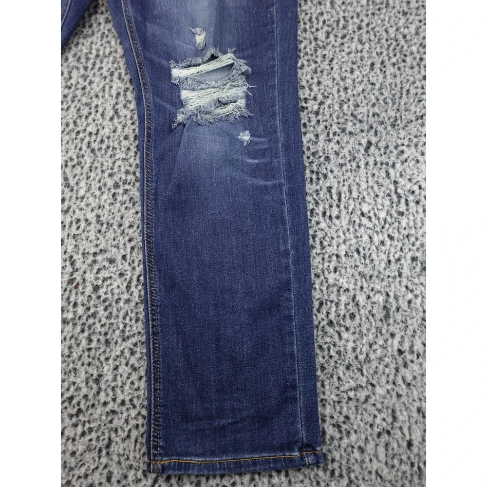 Levi's 541 Athletic Taper Jeans Mens W34 L30‎ Blue Good Distressed Denim